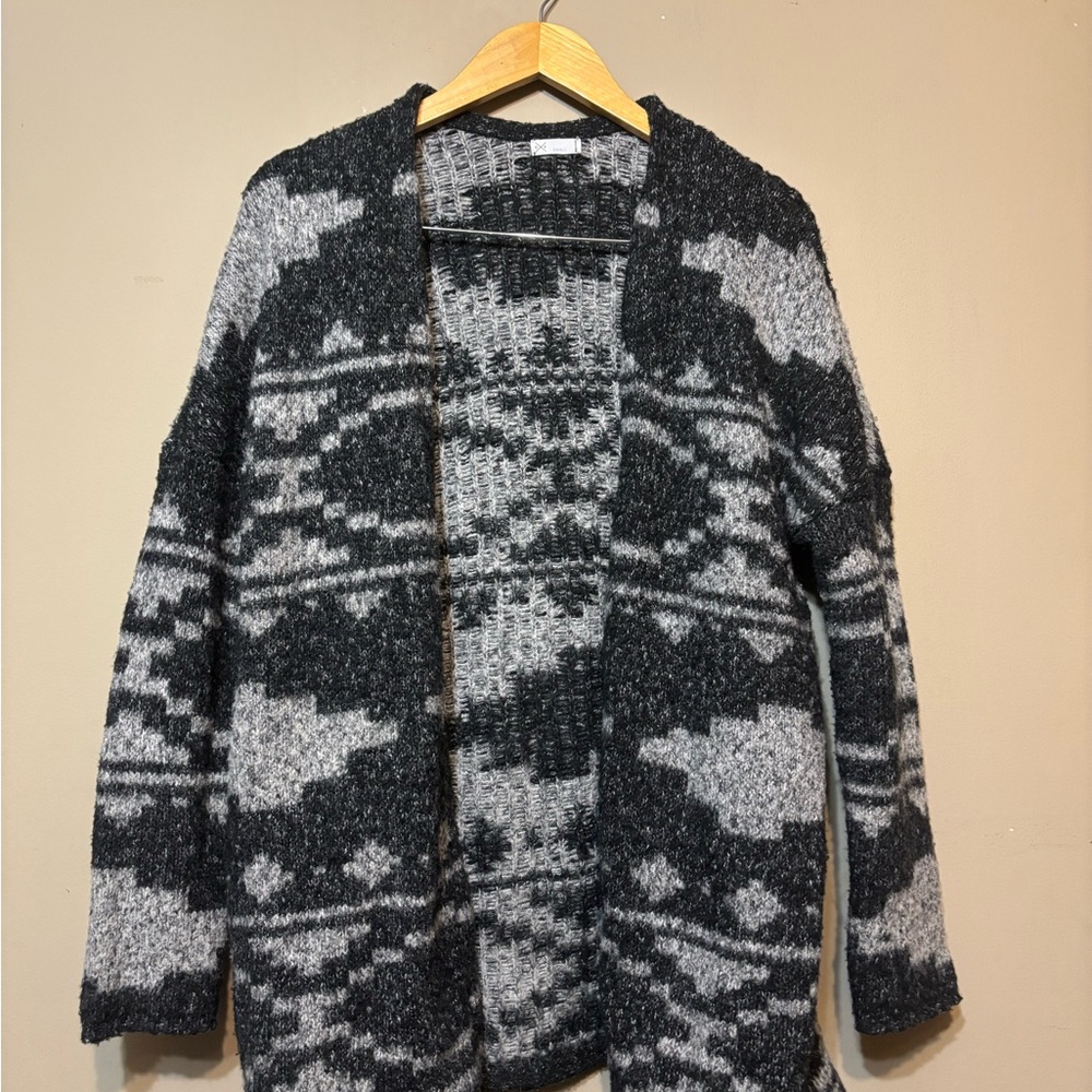 GENTLE FAWN Aztec Knit Open Oversized Cardigan